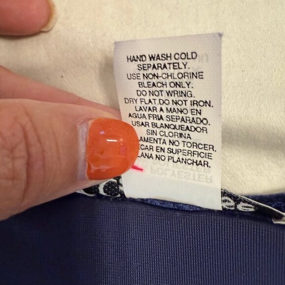 Carol Rose Womens Tunic Size L Blue Velvet Sequin  V-Neck Long Sleeve Top - Picture 5 of 11